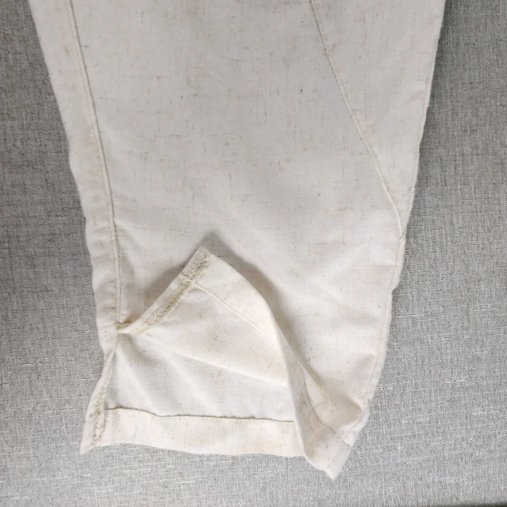 Coofandy Cream Multi-Paneled Cotton Lounge Pants Mens Large Gorpcore Minimalist